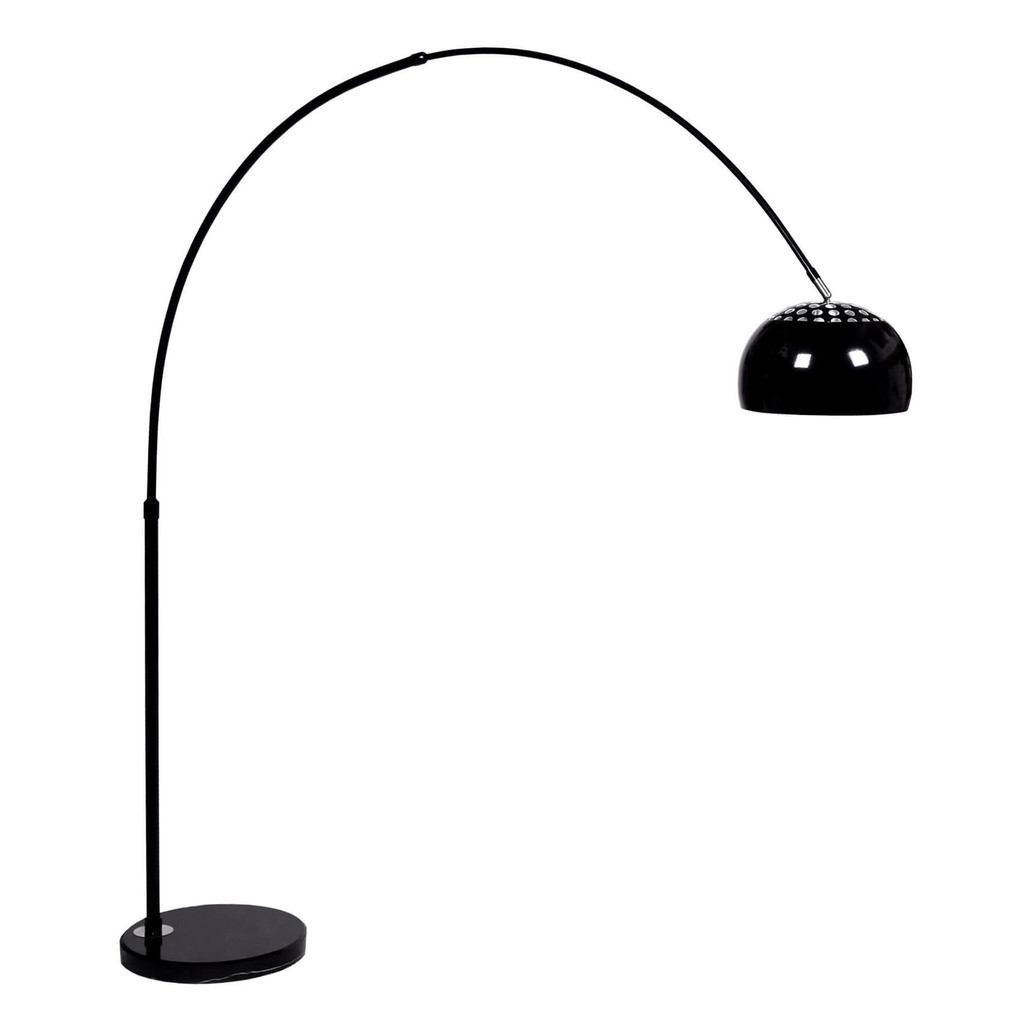 Lampa stojąca podłogowa AZURRO CZARNA, metalowa, granitowa - Lumina Deco zdjęcie 1