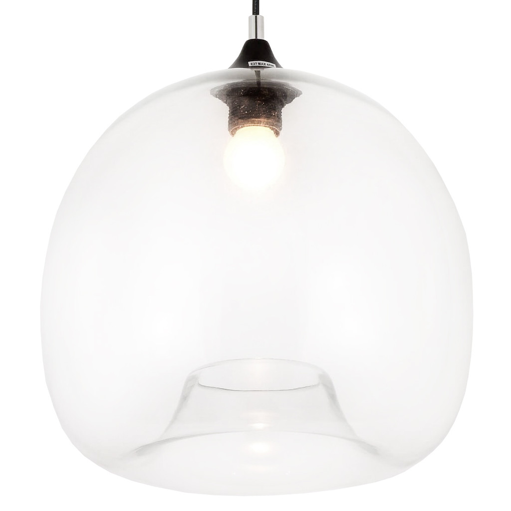 Nowoczesna szklana lampa wisząca CESIO CLEAR przezroczysty klosz - Lumina Deco zdjęcie 4