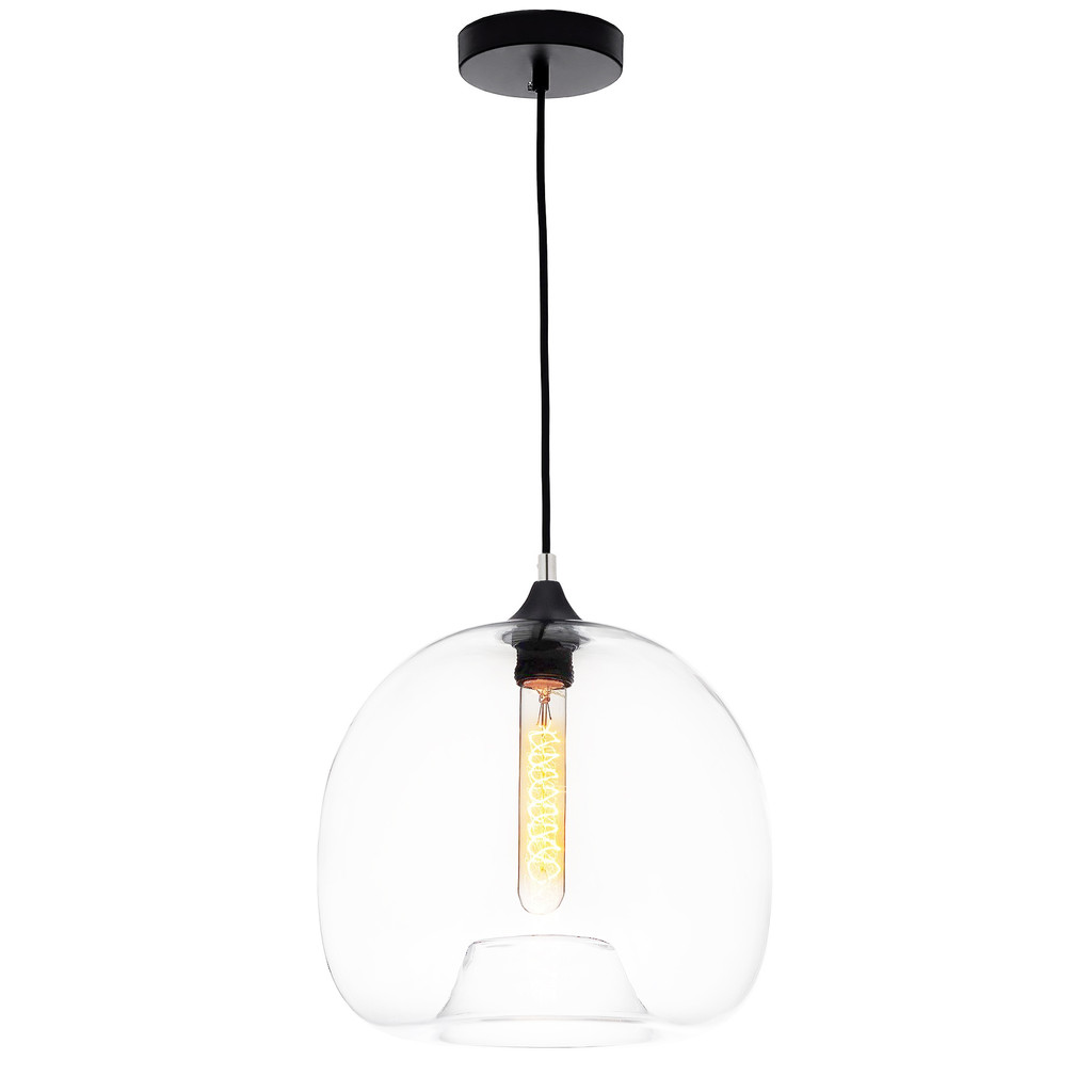 Nowoczesna szklana lampa wisząca CESIO CLEAR przezroczysty klosz - Lumina Deco zdjęcie 2