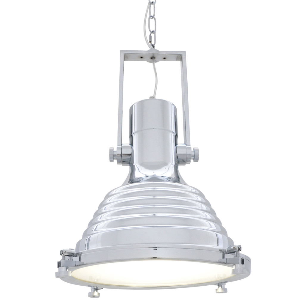 Lampa wisząca loft industrialna BOTTI srebrna - Lumina Deco zdjęcie 3